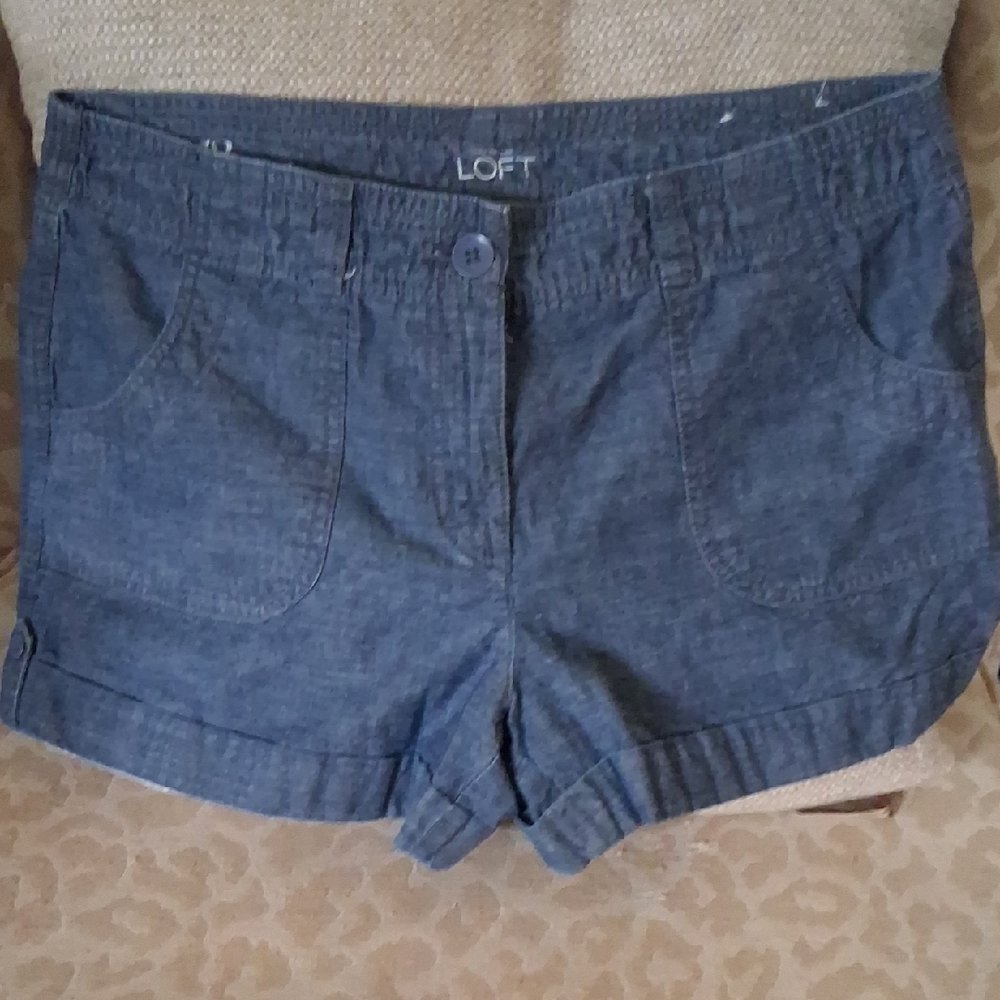LOFT Dark Blue Jean Shorts